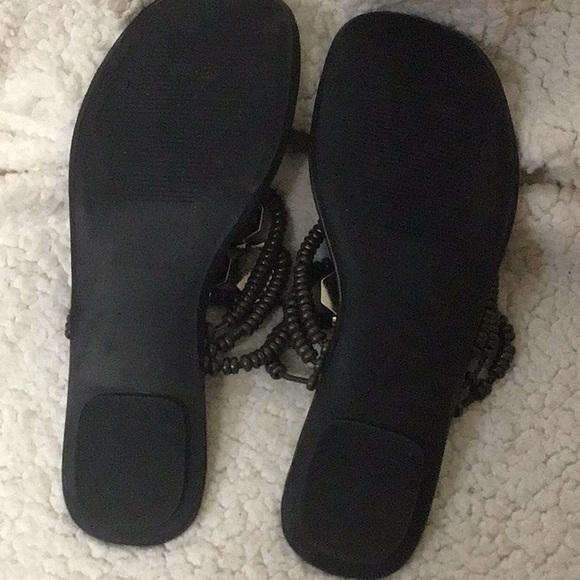 JESSICA S. BROWN/GOLD BLING SANDALS 6.5 - Picture 6 of 6